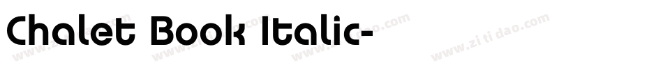 Chalet Book Italic字体转换